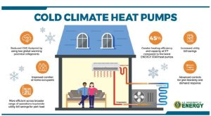 Cold climate heat pumps